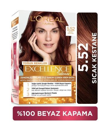 L'Oreal Paris Excellence Intense Hair Dye 5.52 Warm Chestnut