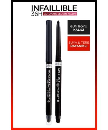 L'Oreal Paris Telescopic Lift Mascara & Infaillible Automatic Gel Eyeliner Intense Black - Eye Makeup Set - Buy Online on GoSupps.com