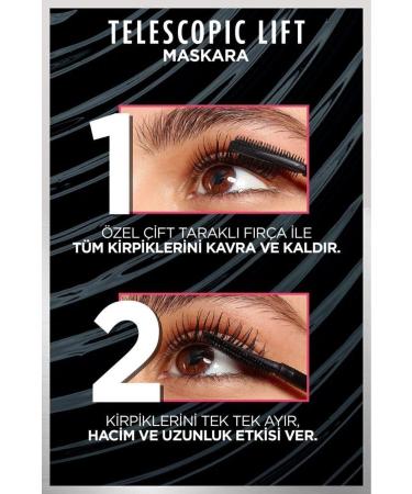 L'Oreal Paris Telescopic Lift Black Mascara Set of 2 - Buy Online on GoSupps.com