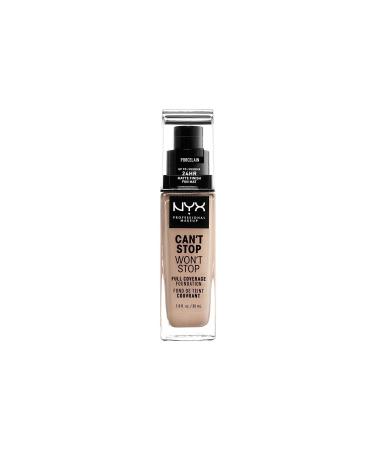 NYX Professional Makeup Foundation - Can't Stop Won't Stop Full Coverage Foundation 03 Porcelain 30 ml 800897157180