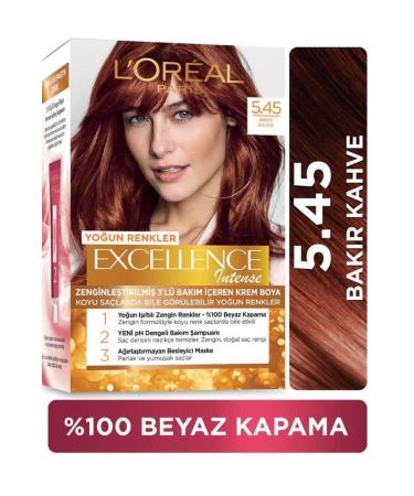 L'Oreal Paris L'or al Paris Excellence Intense Hair Dye 5.45 Copper Brown