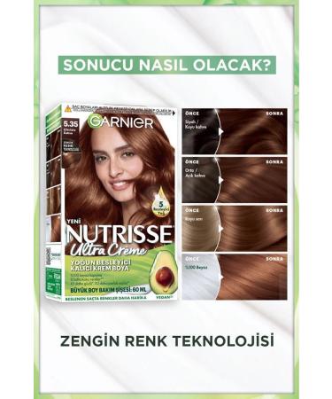 Garnier Nutrisse Intense Nourishing Permanent Cream Hair Dye 5.35 Chocolate Brown - Buy Online on GoSupps.com