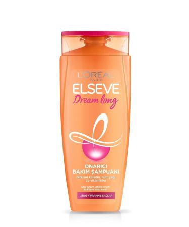 Elseve Dream Long Repair Care Shampoo 450 ml X2 & Dream Long Perfect Straight Smoothing Serum - Buy Online on GoSupps.com