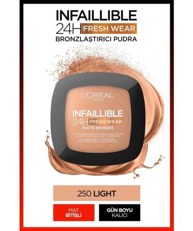 L'Oreal Paris L'or al Paris Infaillible 24h Fresh Wear Bronzing Powder - 250 Light