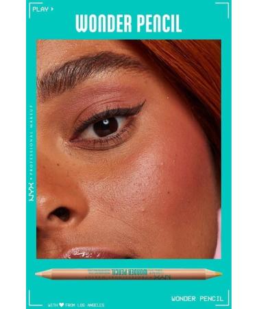 NYX Professional Makeup Wonder Pencil Double-Sided Highlighter & Concealer Pencil - Deep - Buy Online on GoSupps.com