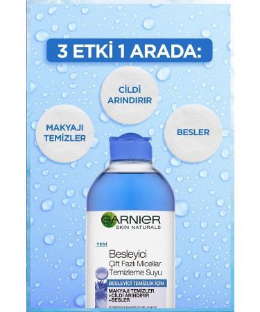 Garnier Nourishing Dual Phase Micellar Make-Up Remover Water 400 ml - Buy Online on GoSupps.com