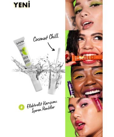 NYX Professional Makeup This Is Juice Gloss Coconut Chill - Buy Online on GoSupps.com