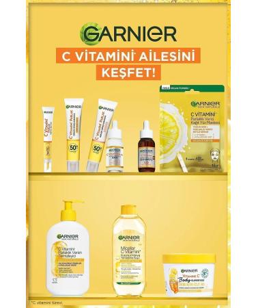 Garnier Vitamin C Daily Sunscreen Fluid Face Cream Invisible Texture Spf50 40ml - Buy Online on GoSupps.com