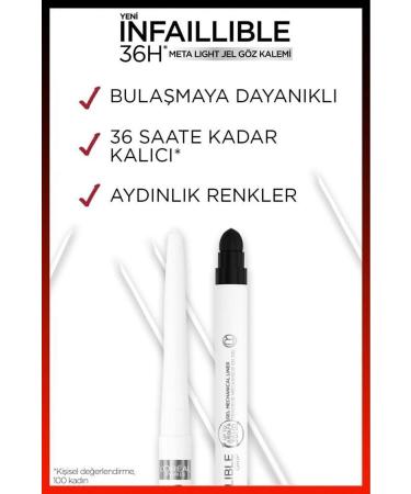 L'Oreal Paris Infaillible Meta Light Gel Eyeliner - Polar White - Buy Online on GoSupps.com