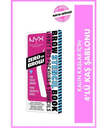 NYX Professional Makeup Zero to Brow Thick Eyebrows Stencil - Thick Brow