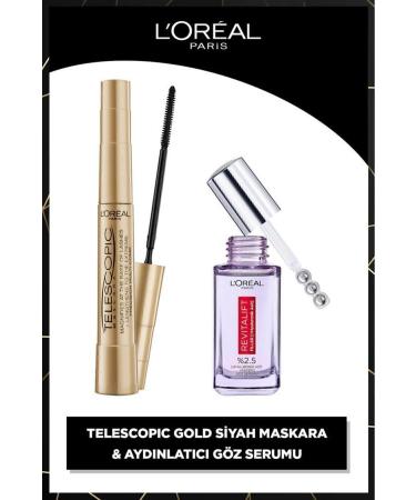 L'Oreal Paris Telescopic Mascara & Revitalift Filler Brightening Eye Serum