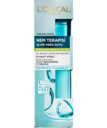 L'Oreal Paris Moisture Therapy Aloe Vera Juice Water-Based Daily Care Moisturizing Cream for Normal to Combination Skin 2 - Buy Online on GoSupps.com