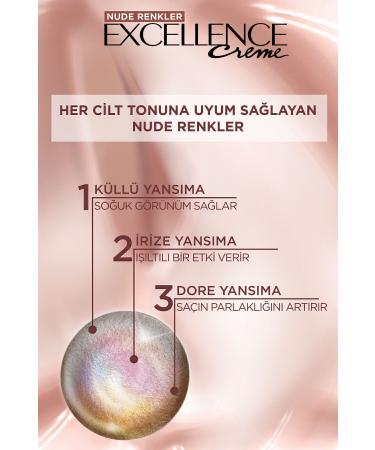 L'Oreal Paris Excellence Creme Nude Colors Hair Dye 6u Nude Dark Blonde - Buy Online on GoSupps.com