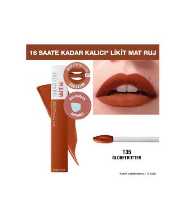 Maybelline New York Super Stay Matte Ink City Edition Likit Mat Ruj - 135 Globe-trotter - Buy Online on GoSupps.com