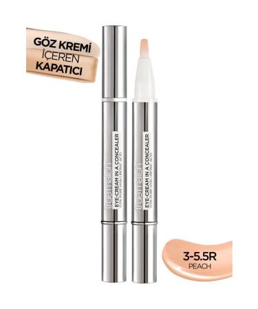L'Oreal Paris True Match Eye Cream Concealer 2 in 1 3-5.5R Peach