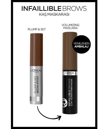 L'Oreal Paris Infaillible Brows Volumizing Eyebrow Mascara Brunette - Buy Online on GoSupps.com