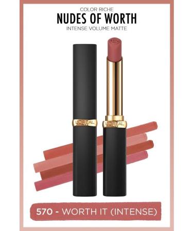 L'Oreal Paris Color Riche Intense Volume Matte Lipstick - 570 Worth It (Intense)