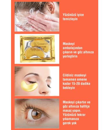 JIYU Eye Mask Gold Mask Under Eye Mask Collagen Mask Eye Mask - Buy Online on GoSupps.com