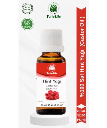 Tuliplife 100% Pure and Natural Castor Oil 20 ML