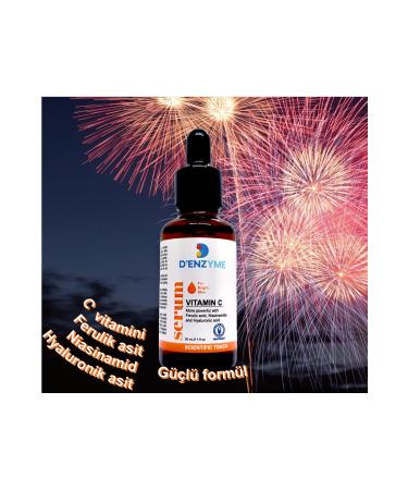 D'ENZYME Vitamin C Brightening Serum-(WITH FERULIC ACID NIACINAMIDE and HYALURONIC ACID) - Buy Online on GoSupps.com