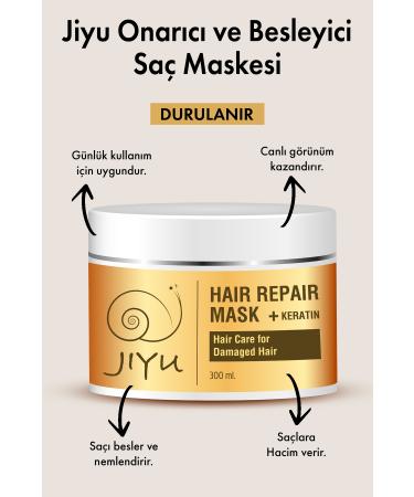 JIYU Repairing and Nourishing Keratin Hair Care Mask for Damaged Hair 300 Ml. - Buy Online on GoSupps.com