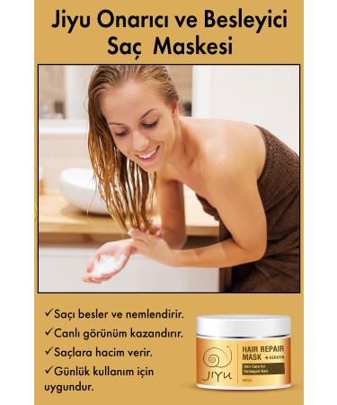 JIYU Repairing and Nourishing Keratin Hair Care Mask for Damaged Hair 300 Ml. - Buy Online on GoSupps.com