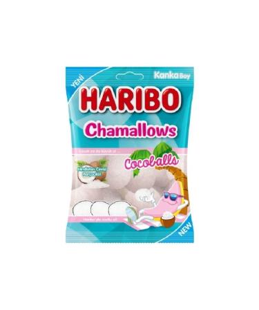 Haribo Chamallows Cocoballs Coconut Marshmallow 62 gr x 24 Pcs