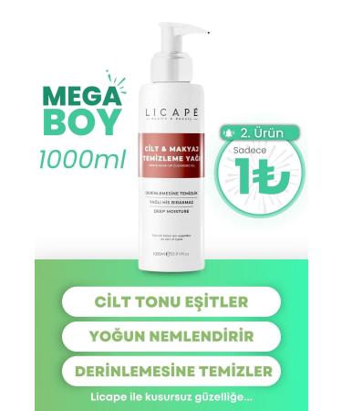 Licape Two Phase Skin and Make-up Cleansing Oil 1000ml - Buy Online on GoSupps.com