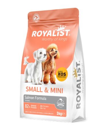 Royalist Small & Mini Salmon Prebiotic Small Grain Adult Dog Food for Small Breed Dogs 3 Kg - Buy Online on GoSupps.com