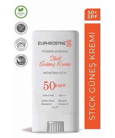 Euphrosyne X Stick Sun Cream High Protection SPF50+UVA/UVB Pa++++ Anti-Acne Spotted and Oily Skin - Buy Online on GoSupps.com