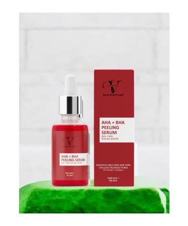 Vitanova Aloe Vera Juice Extract Skin Tone Equalizer Pore Tightener Red Peeling Serum Aha 10% Bha 2% - Buy Online on GoSupps.com