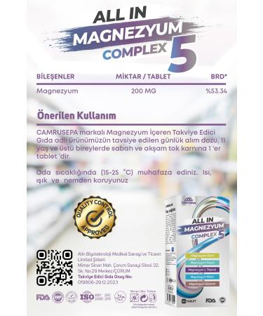 Camrusepa All In Magnesium Complex 5 - Buy Online on GoSupps.com