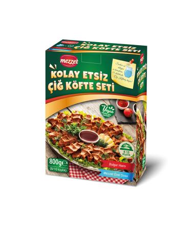 Mezzet Vegan Meatless Raw Meatball Kit for 8-10 People 800 Grams / Sauce Added - Buy Online on GoSupps.com