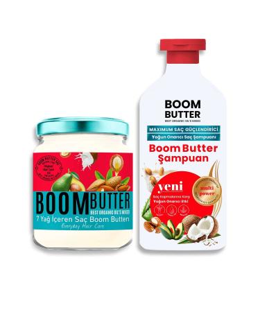 BOOM BUTTER Hair Care Oil and Shampoo Package - Buy Online on GoSupps.com