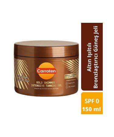 Carroten Gold Shimmer Tanning SPF-Free Golden Shimmer Bronzing Sun Gel 150ml