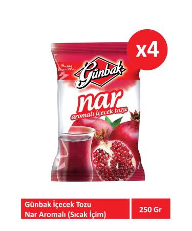 G nbak 250 Gr Pomegranate Flavored Drink Powder x 4 Pieces