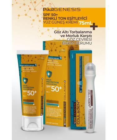 Piar Genesis Genesis Collagen Hyperpigmentation Sun Cream + genesis Collagen Eye Contour Care Serum 2-pack