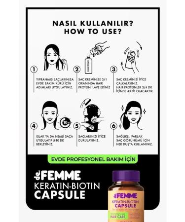 De Femme Hair Care Protein / Hair Professional Hair Care Special Product Against Hair Loss and Damage - Buy Online on GoSupps.com