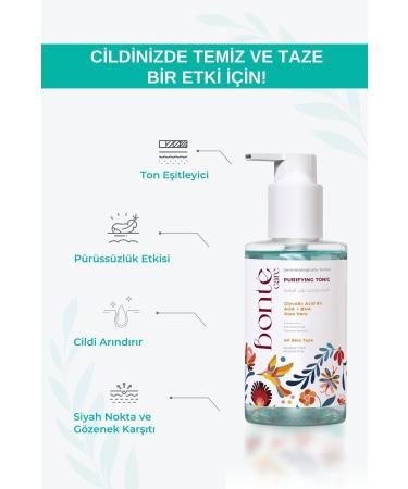 BONTE Tonic (Glycolic Acid 6%) Pore Tightener and Purifier 200 ml - Buy Online on GoSupps.com