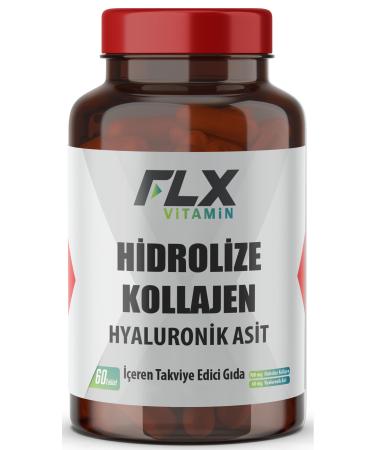 Flx Vitamin Collagen Collagen Type-1-2-3 Hyoluronic Acid Vitamin C 60 Tablets