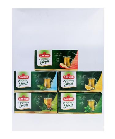 aykur Evergreen Tea Plain Mint Lemon Melissa and Apple Filtered Tea Bag 40 gr