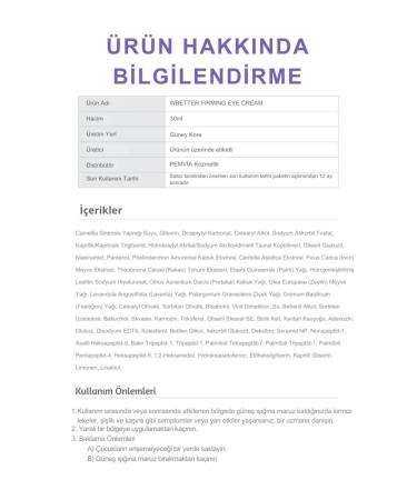 VVBETTER Under Eye Dark Circles and Anti-Wrinkle Moisturizing and Firming Korean Eye Cream 30 ml - Buy Online on GoSupps.com