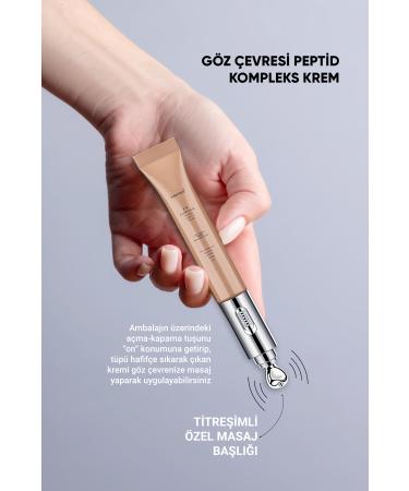 Esomed Anti-Wrinkle and Anti-Fine Line Eye Contour Peptide Complex Cream with Massage Head 15 ml - Buy Online on GoSupps.com