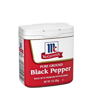 McCormick Pure Ground Black Pepper 3 Oz 85 G