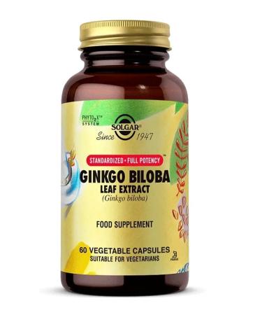 Solgar Ginkgo Biloba Leaf Extract 60 Capsules (ginko) - Buy Online on GoSupps.com