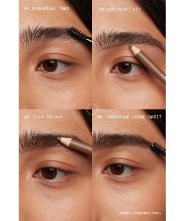 NYX Professional Makeup Powder Louder Powder Brow Pencil - 06 Ash Brown - Buy Online on GoSupps.com