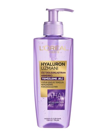 L'Oreal Paris Hyaluron Expert Skin Plumping Purifying Facial Cleansing Gel Hyaluronic Acid 200ml - Buy Online on GoSupps.com