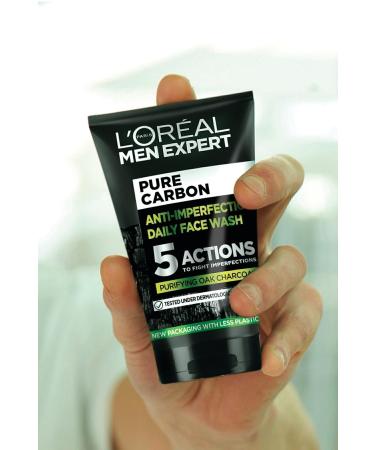 L'Oreal Paris Men Expert Pure Charcoal Face Wash Gel Fighting Against Skin Problems 100ml - Buy Online on GoSupps.com