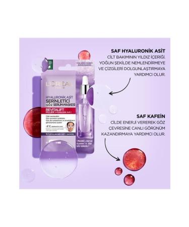 L'Oreal Paris Revitalift Filler Refreshing Eye Serum Mask Set of 3 - Buy Online on GoSupps.com