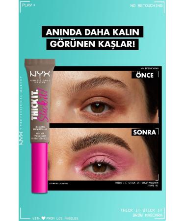 NYX Professional Makeup Thick It. Stick It! Eyebrow Mascara Taupe - Buy Online on GoSupps.com